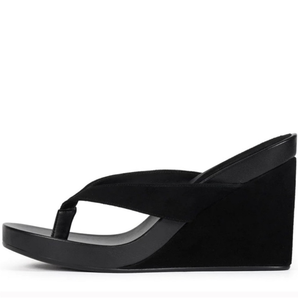 JEFFREY CAMPBELL Leizel Platform Wedge Flip Flop - Picture 1 of 8